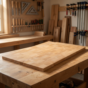 Tablero de Madera de Pino con Juntas Dentadas Personalizado para Escritorios de Oficina con Superficie Decorativa de Color Madera Natural - Product Image 2