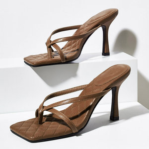 Escarpins Femme, Chaussure Saltos Altos, Flip Flops, Jepit, Mules para Mujer, Pantuflas Femeninas, Tacones de Moda - Product Image 1