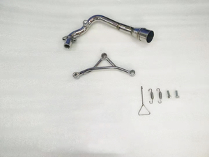 Tubo silenciador <span class=keywords><strong>de</strong></span> escape <span class=keywords><strong>de</strong></span> motocicleta <span class=keywords><strong>de</strong></span> acero inoxidable <span class=keywords><strong>de</strong></span> alto rendimiento para Piaggio Vespa 150 Vespa 300 - Product Image 3