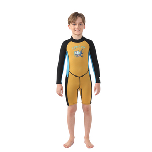 <span class=keywords><strong>Traje</strong></span> de <span class=keywords><strong>neopreno</strong></span> de manga larga para niños, <span class=keywords><strong>traje</strong></span> de buceo con cremallera de una pieza para niños - Product Image 1