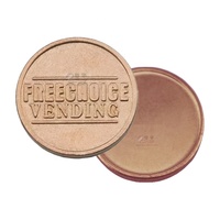 Jeton en laiton de haute qualité distributeur automatique jeton pièce de monnaie 18Mm largeur pièces de souvenir de mariage à vendre