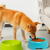 Bols ronds en plastique en gros en stock pour chats et chiens - Bols universels pour l'alimentation et l'eau, origine Yiwu