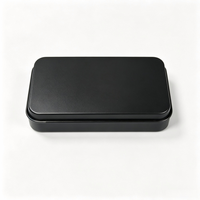 Boîte en étain rectangulaire miniature personnalisée avec charnière, 60x34x11mm, vide, pour bonbons, chocolats, emballage alimentaire