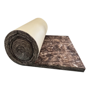 Rouleau <span class=keywords><strong>de</strong></span> laine <span class=keywords><strong>de</strong></span> verre pré-coupée R94 40mm CE insonorisant écologique sans formaldéhyde pour l'<span class=keywords><strong>isolation</strong></span> des tuyaux au Brésil - Product Image 2