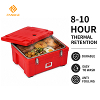 Conteneur isotherme commercial 40L avec intérieur en acier inoxydable pour le maintien au chaud du riz, idéal pour les services de traiteur