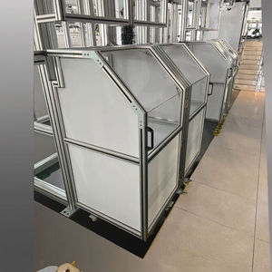 Aluminum Profile Workbench Industrial Aluminum Alloy Assembly Table With Adjustable Shelves And Wheels For Workshop Use - Product Image 4