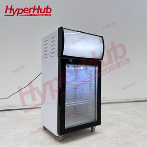 Tủ lạnh <span class=keywords><strong>mini</strong></span> nhiệt độ đơn cho cà phê sữa và đồ uống lạnh có thể tùy chỉnh màn hình thương mại với Cửa trong suốt - Product Image 4