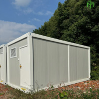 Casa Contenedor Modular Portátil Personalizada en Oferta 2024, con Baño Prefabricado, Ducha y Inodoro