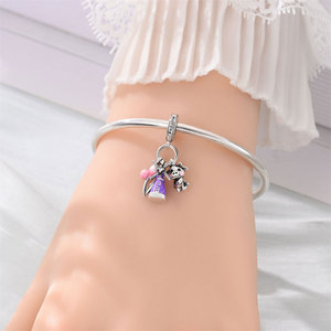 Molino de viento holandés original del diseñador, cuentas chapadas en plata de <span class=keywords><strong>vaca</strong></span>, exquisita Aleación de circón, joyería, venta directa de fábrica desde China - Product Image 4
