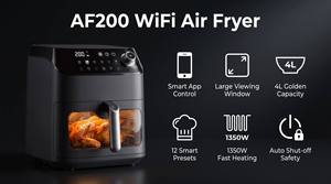 Freidora de Aire Inteligente WiFi de 4L con Gran Ventana de Visualización, 12 Programaciones Preestablecidas, Control Táctil Digital, Cocina Saludable sin Aceite, Control por Aplicación - Product Image 6