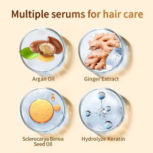 Ensemble de soins capillaires à l'huile d'argan de luxe, <span class=keywords><strong>masque</strong></span> capillaire hydratant et lissant, sachets pratiques pour les voyages - Product Image 3