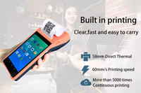 Terminal PDA 58mm Printer Thermal Portabel Mobile Mini untuk Struk dengan Antarmuka USB+Nirkabel Baterai 5000mAh Tersedia