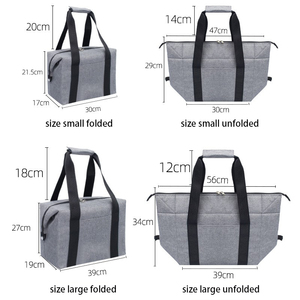 Sac isotherme réutilisable en PEVA Oxford avec logo personnalisé pour courses, pique-niques et sorties en plein air - Product Image 2