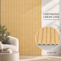 Panneau mural Easy Clean PS avec design à rainures modernes pour les projets de décoration intérieure