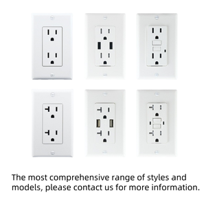 LD-3008A-S New Arrival 15A 125V gfci Duplex tường receptacle với TR tự kiểm tra NEMA 5-15r chúng tôi ổ cắm Mỹ Ổ cắm ổ cắm - Product Image 4