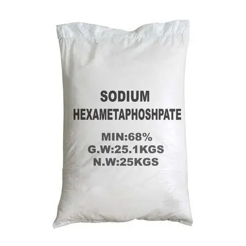 68% Hexamétaphosphate de sodium 10124 catégorie blanche minimum SHMP de CAS de poudre