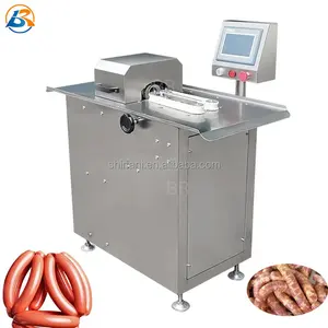 Machine à lier automatique en acier inoxydable 304 pour saucisses machine à lier à double rangée de saucisses