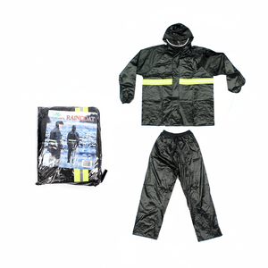 XL Industrial <b>Raincoat</b> Set 24PC/Cs PVC Polyester Reusable Windproof and Breathable Rainproof with Custom Logo Decoration - Product Image 2