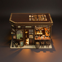 MOQ=1 Dropshipping Kit de maison de poupée en bois à monter soi-même - Miniatures de maison de poupée et ensemble de maison miniature à monter soi-même pour une présentation créative
