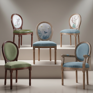<span class=keywords><strong>Chaise</strong></span> de salle à manger moderne en bois massif et cuir PU avec dossier et accoudoirs, idéale pour le bureau à domicile, <span class=keywords><strong>la</strong></span> salle de séjour ou comme mobilier de maison. - Product Image 2