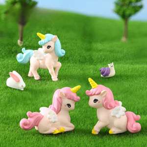 Nouveau micro-paysage de licorne mignon aménagement paysager personnalisé divers ornements de motif - Product Image 2