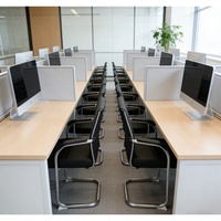 Chaises de salle de conférence, chaise de bureau moderne à pieds en métal, dossier haut, en cuir PU, chaise de visiteur pour bureau