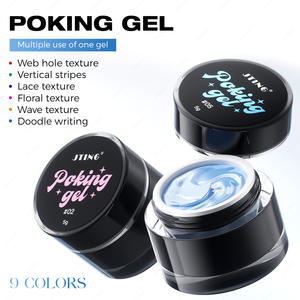 JTING Hochwertiger Poking Gel-Nagellack in 9 Farben, Vielseitig Einsetzbarer Lace Gel-Nagellack, OEM/ODM, Kostenloses Design, 5g Poke Gel für Nailart-Zubehör - Product Image 4