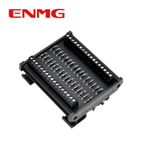 Module de bornier de terre sur rail DIN ENMG DM-L à connexion par ressort, 21-30 AWG, 8/16/32 canaux, suppression des surtensions PLC indépendante