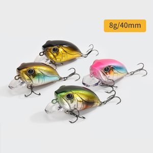 <span class=keywords><strong>Leurre</strong></span> de pêche artificiel dur peint en ABS de 40 mm 8 g pour la pêche en rivière d'eau douce, action flottante, crankbaits pour la basse - Product Image 2