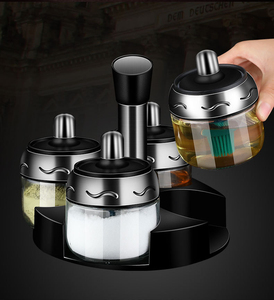 Aeofa 300ml 4 in 1 vaso di spezie in vetro di lusso nuovo Design con etichette a cucchiaio - Product Image 2
