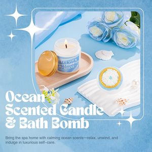 KAMI 8 piezas Regalos de Cumpleaños con Temática Oceánica para Mujeres, Cestas de Regalo para el Día de la Madre con Bolsa de Mano con Diseño de Conchas Marinas para Ella - Product Image 3