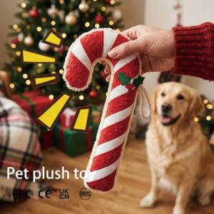 Jouet pour animaux de compagnie en peluche douce en forme de <span class=keywords><strong>citrouille</strong></span>, jouet interactif pour chien et chiot, jouet à mâcher câlin avec son couineur - Product Image 6