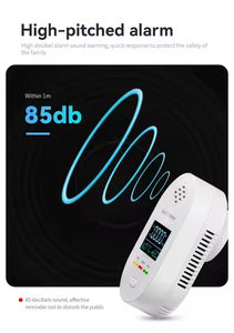 Detektor kombinasi <span class=keywords><strong>Gas</strong></span> alami, 4in1 Monitor Alarm karbon monoksida Plug in dinding propana - Product Image 5