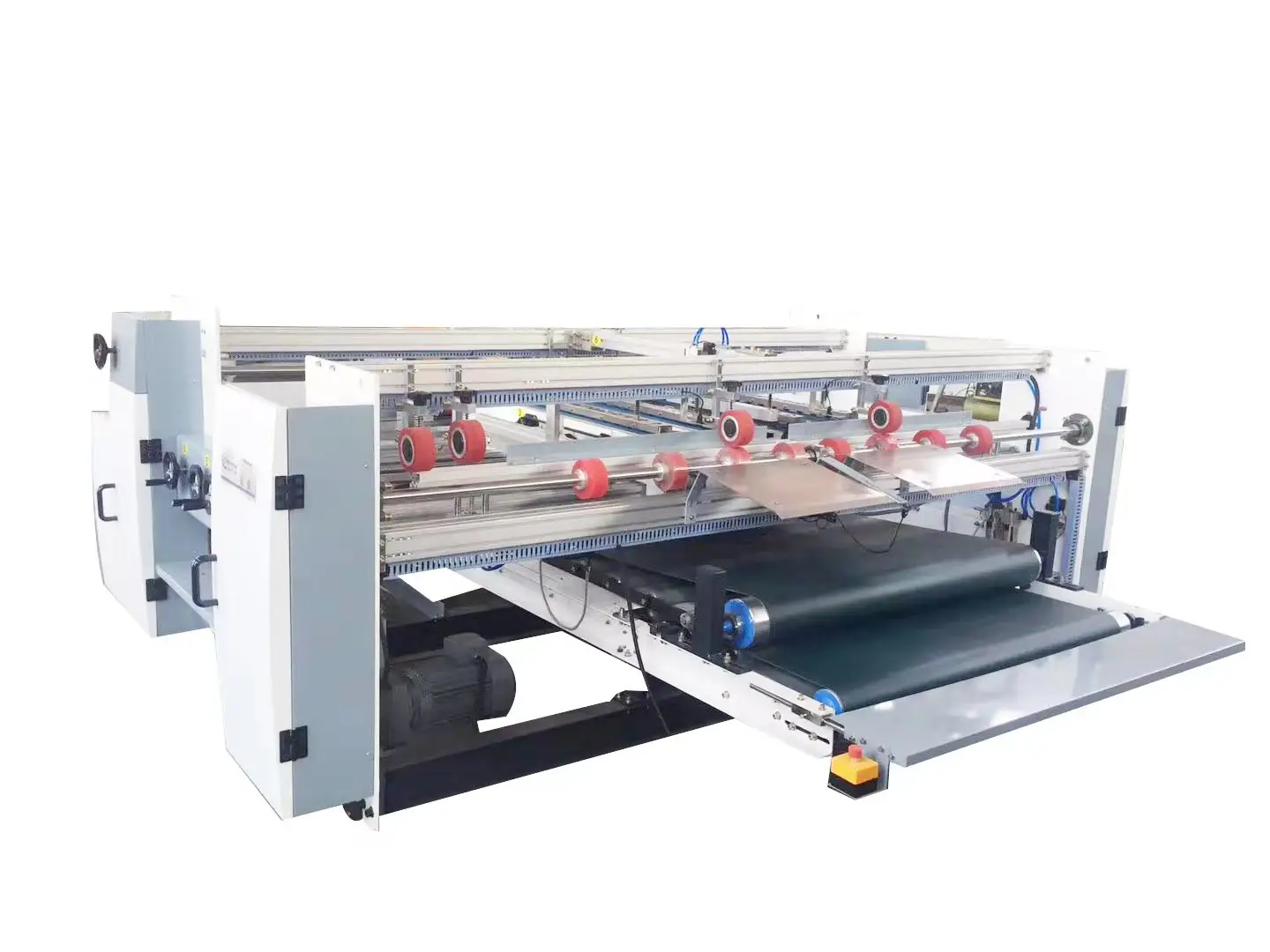 Semi automatic high speed two pieces Folder Gluer machine for corrugated carton box