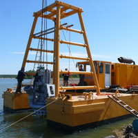 Petite Drague Autonome pour Sable, Machine de Dragage à Jet par Aspiration, Bateau Pompe Submersible à Boue pour Extraction de Sable