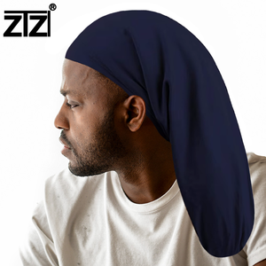 ZTZI Spandex Cheveux Longs Bonnets <span class=keywords><strong>Dread</strong></span> Locs Cap Hommes Large Élastique Tube Chaussette Dreadlock Cap Pour Hommes Casquettes De Couchage - Product Image 2