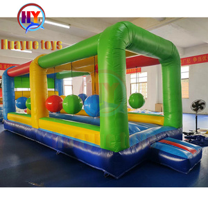 Drôle heureux moins cher gonflable interactif adulte sport jeu gonflable gantelet cannonballs défi balançoire boulder dash - Product Image 2