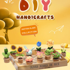 Kit <span class=keywords><strong>de</strong></span> Material para Tejer a Crochet <span class=keywords><strong>de</strong></span> la Serie Plantas, en Oferta - Product Image 2