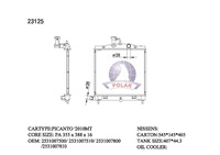 Radiateur en aluminium d'usine de Guangzhou pour Kia Morning Picanto 2004-2011, radiateur 2531007500 2531007510 2531007800 2531007810 66760