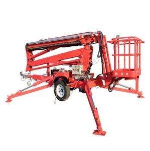 Mejor Precio, Venta Caliente: Grúa Articulada Telescópica Hidráulica <span class=keywords><strong>Remolcable</strong></span> Tipo Araña con Canasta Giratoria, Capacidad de 200 kg - Product Image 6