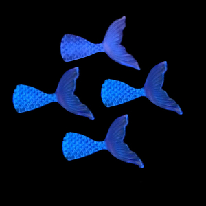 Luminous Mini Resin <b>Mermaid</b> Fish Tail Miniature Charm <b>Accessories</b> for DIY Jewelry Hair Clip Making Flatback Crafts Hairpin Decor - Product Image 5