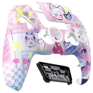 Carcasa Frontal de Repuesto MeWoow Rosa con Diseño de Personaje de Anime para el Control de PS5 con Cubierta para el Panel Táctil - Product Image 1