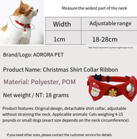 Nouveau collier pour chien et chat en polyester solide, écologique et durable, avec lingettes de Noël et bavoir de cou