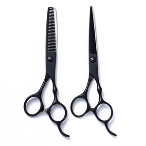 Hair Cliper Flat Shears 6 Inch Thinning Shears Professional Hairdressing Tools Set Stainless Steel Durable - Product Image 1