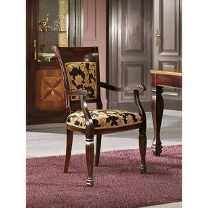 ARCA tavolo da pranzo in tessuto imbottito con gamba mongolfiera elegante testa tavolo - Product Image 1