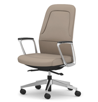 Chaise de bureau de direction moderne et luxueuse avec revêtement en cuir PU durable, réglable en hauteur avec fonction de verrouillage et d'inclinaison