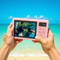 Kamera Video Digital Kecil Tahan Air Portabel untuk Bawah Air, Kamera Selam Tahan Air 1080p untuk Luar Ruangan