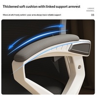 Chaise de jeu ergonomique, chaise de bureau à domicile, chaise d'ordinateur avec dossier confortable pour chambre à coucher, bureau