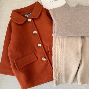 Manteau en laine à col rabattu pour petites filles, vêtements <span class=keywords><strong>boutique</strong></span>, pour l'hiver, 2344 - Product Image 6