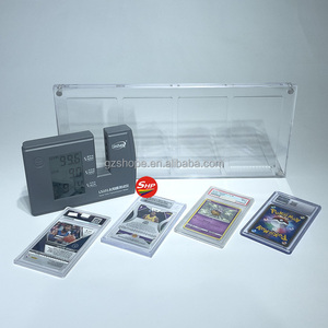 Support de présentation en acrylique transparent SHP à 4 emplacements pour carte classée CGC BGS SGC Joe Burrow <span class=keywords><strong>Rookie</strong></span> NFL Panini Select Premier PSAed - Product Image 2